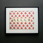 Hello. Retro Scrabble Tiles..