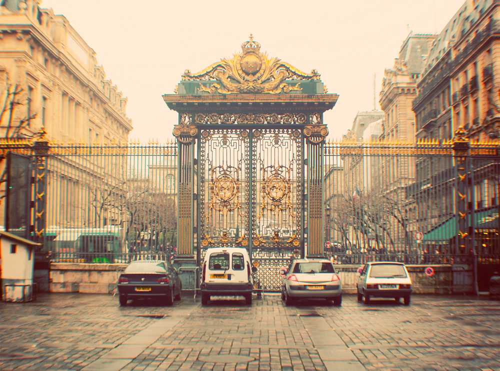 Palais de Justice. Fine Art Photography. Iron Gates. Home Decor. Size 8x10"
