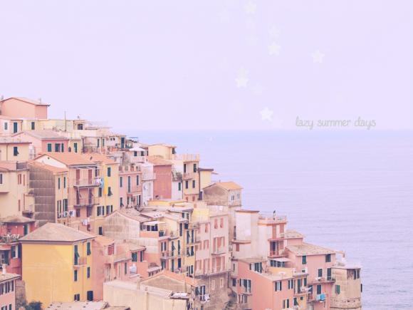 Lazy Summer Days - Cinque Terre - Italy - Fine Art Travel Photography 8x10"
