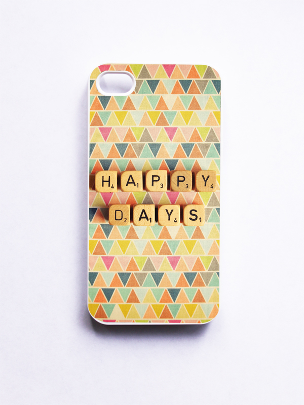 iPhone 4 Case: Happy Days. Tribal Geometric. Scrabble. White Case. iPhone 4s Case. Neon Colors.